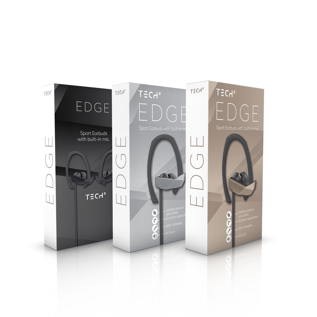 Edge Sport Earbuds With Built in Microphone tech2audio